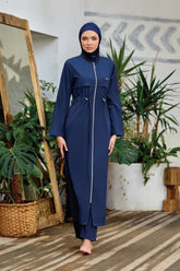 Adasea Burkini  Swimsuit-1267-B  Voile